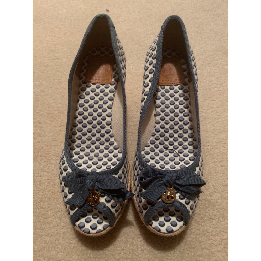 Tory Burch wedges with espadrille style platform